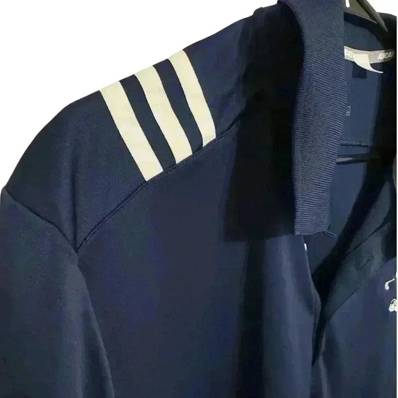 Men Adidas Navy Blue Golf Polo with Embroidered Mickey Mouse - Size Large - Picture 6 of 10
